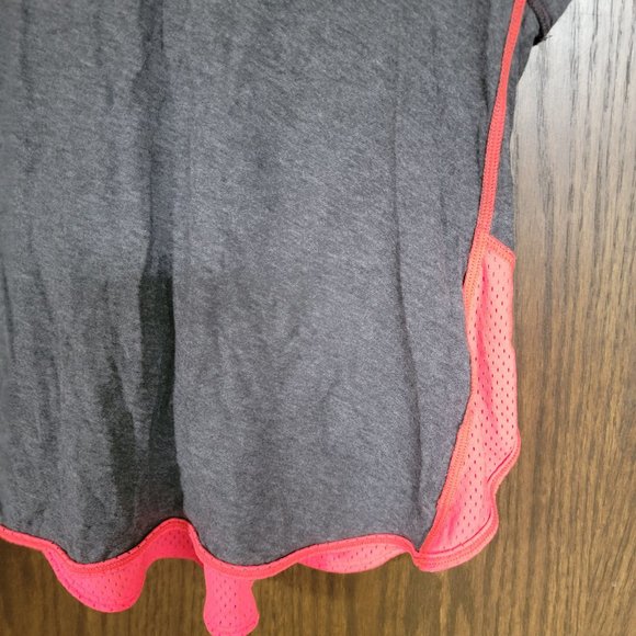 Under Armor Coral and Grey Hooded Tank Top Size Medium - Picture 3 of 11
